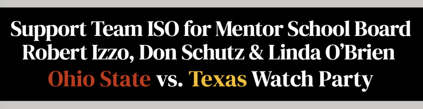 Team ISO for MENTOR School BOARD